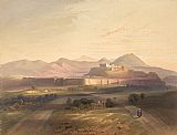 Out on The Town Paintings - Town and Citadel of Ghuznee by Unknown Artist